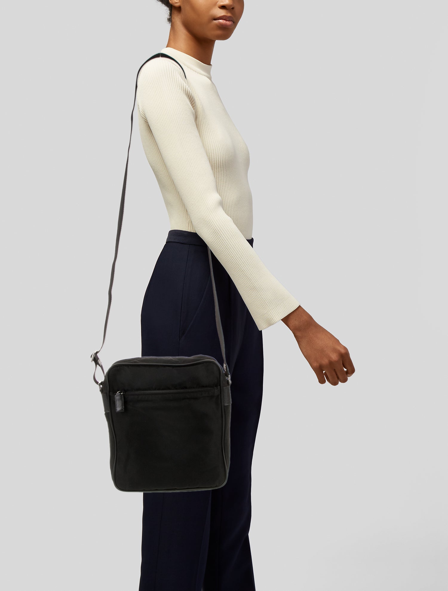 Prada Saffiano Leather Shoulder Bag